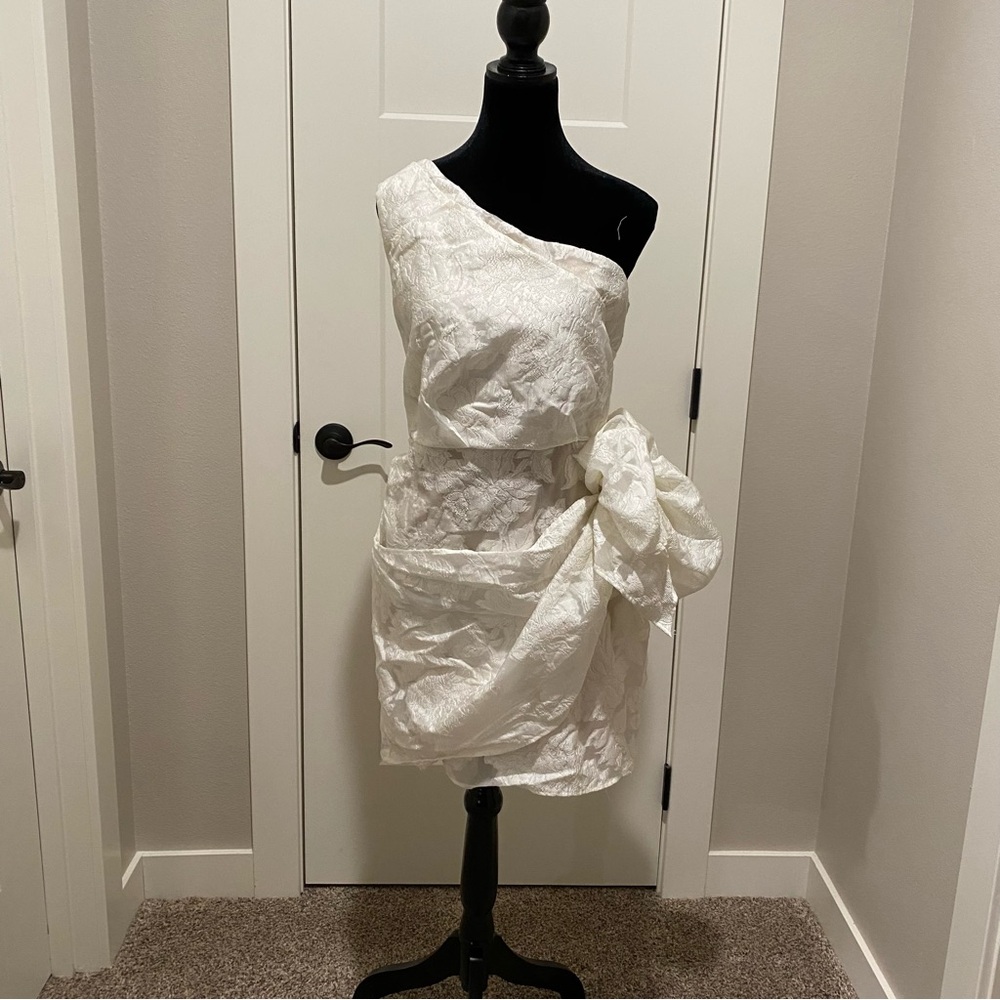 Showpo White Satin Dress